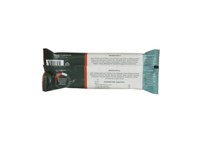Adult Canine Food Bars: Beef and Chicken Recipe - IWB Case