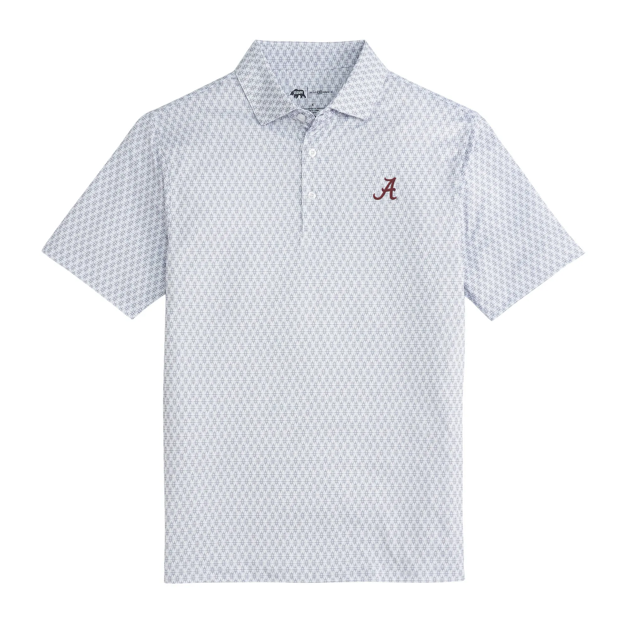 Alabama Tents Printed Performance Polo - White