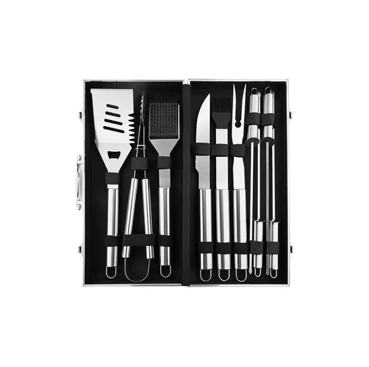 Aluminum Box Stainless Steel Grill Set BBQ Barbecue Tools