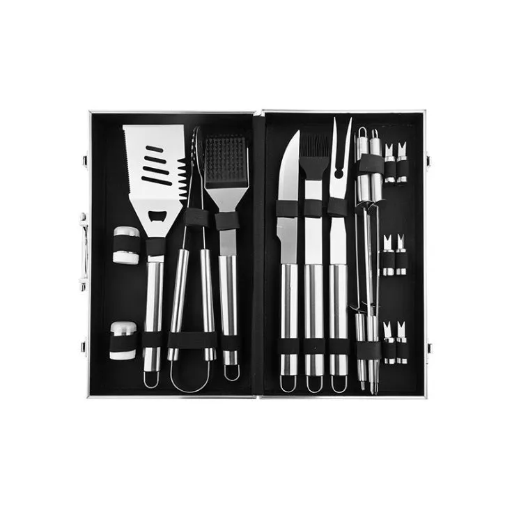 Aluminum Box Stainless Steel Grill Set BBQ Barbecue Tools