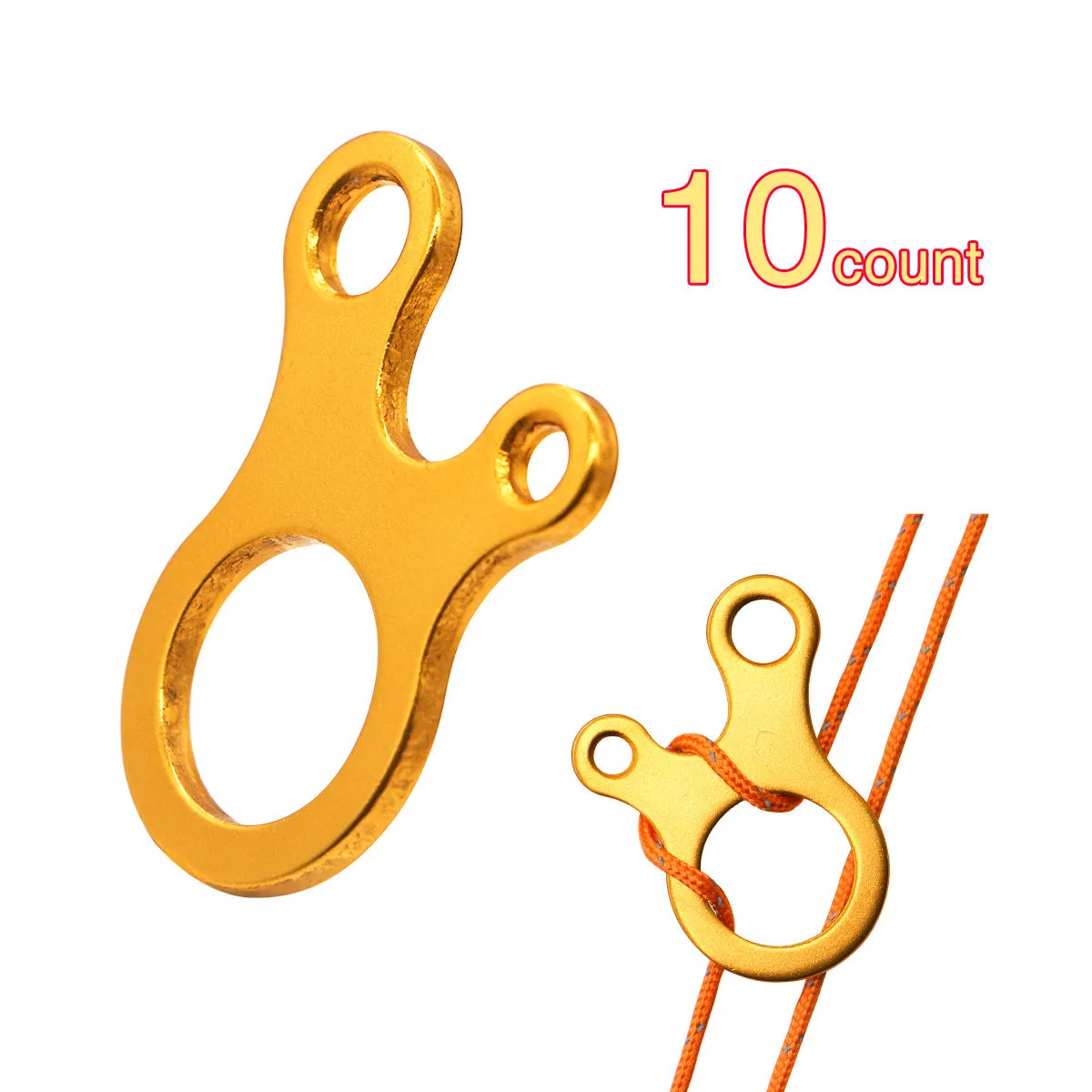 Aluminum Guyline Tensioners 10Pcs/Pack