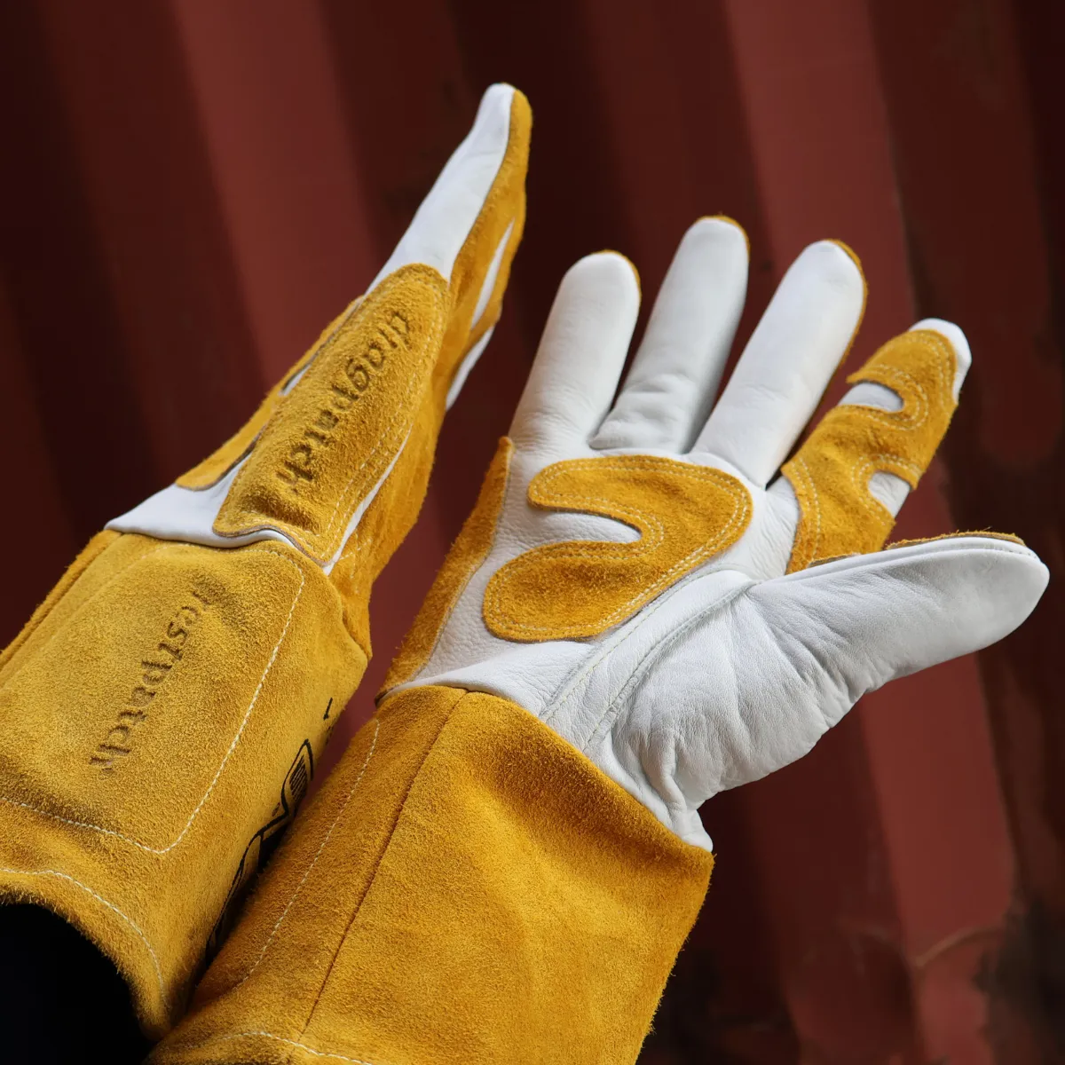 Black Stallion Cowhide MIG Glove w/ Reinforced Palm & Thumb - GM1611-WT