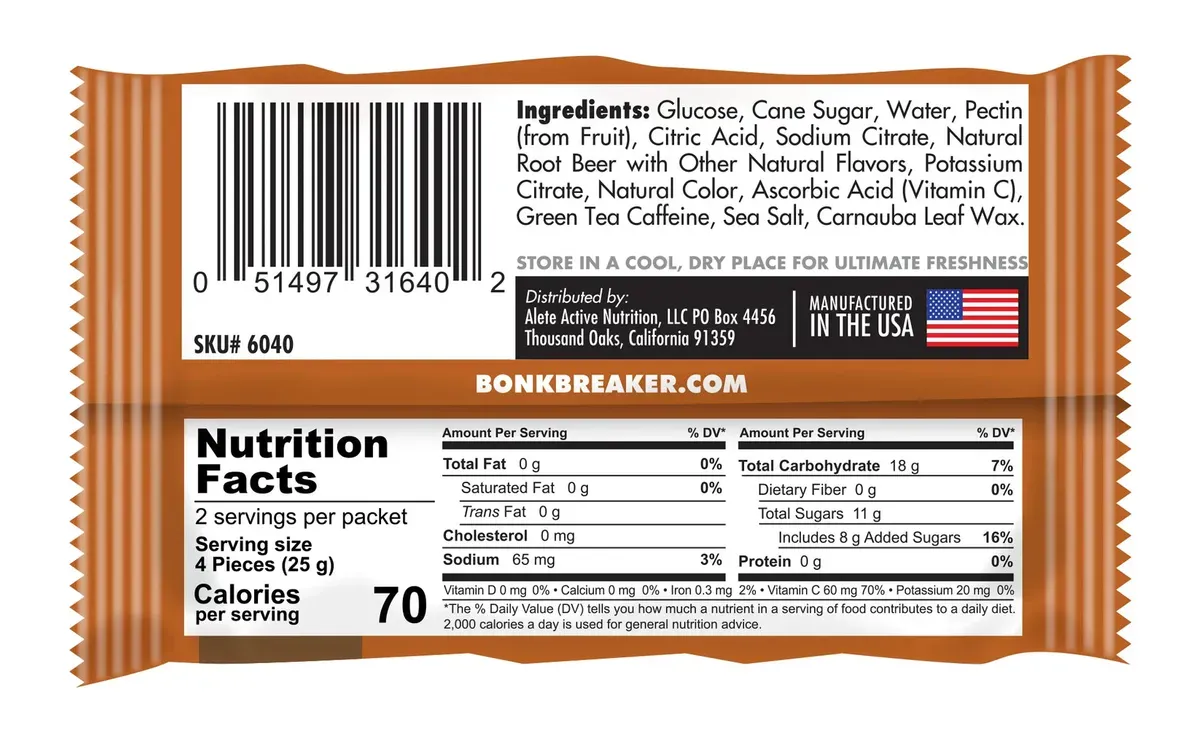 Bonk Breaker Energy Chews 1x 50g pack
