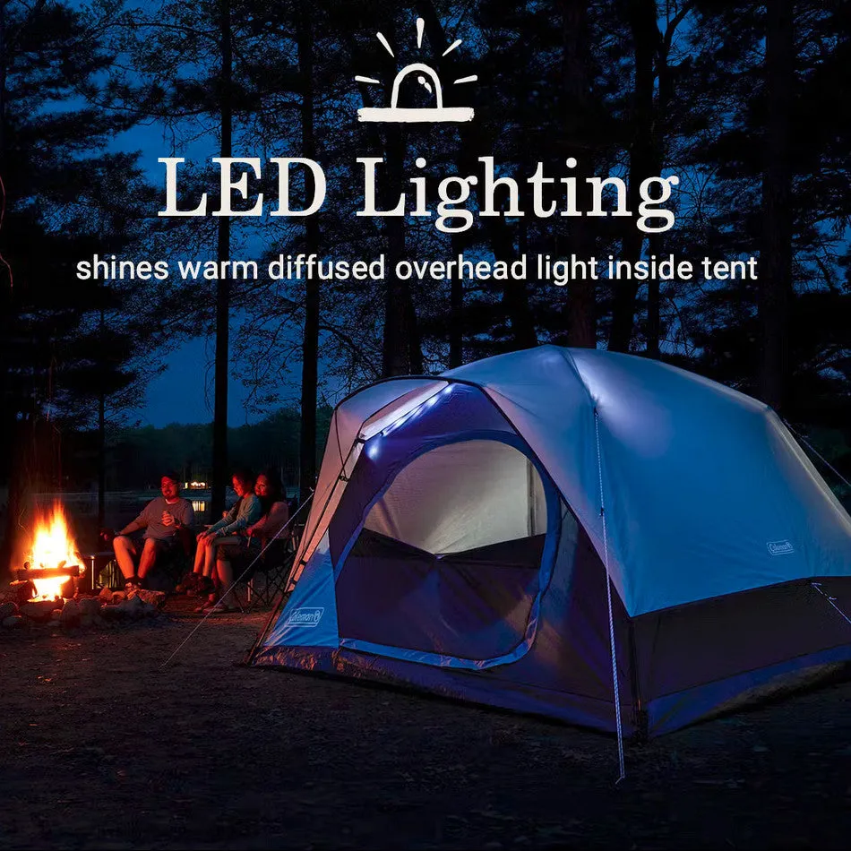 Coleman Skydome 4-Person Camping Tent with LED Lighting