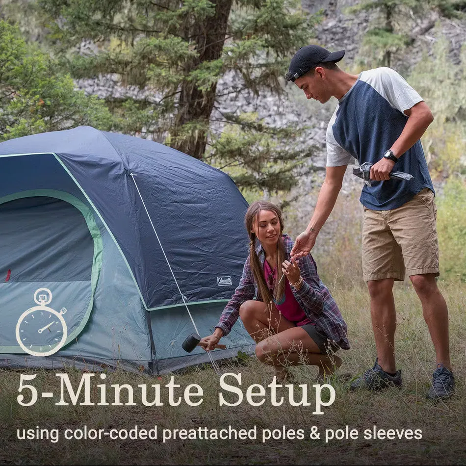 Coleman Skydome 4-Person Camping Tent with LED Lighting