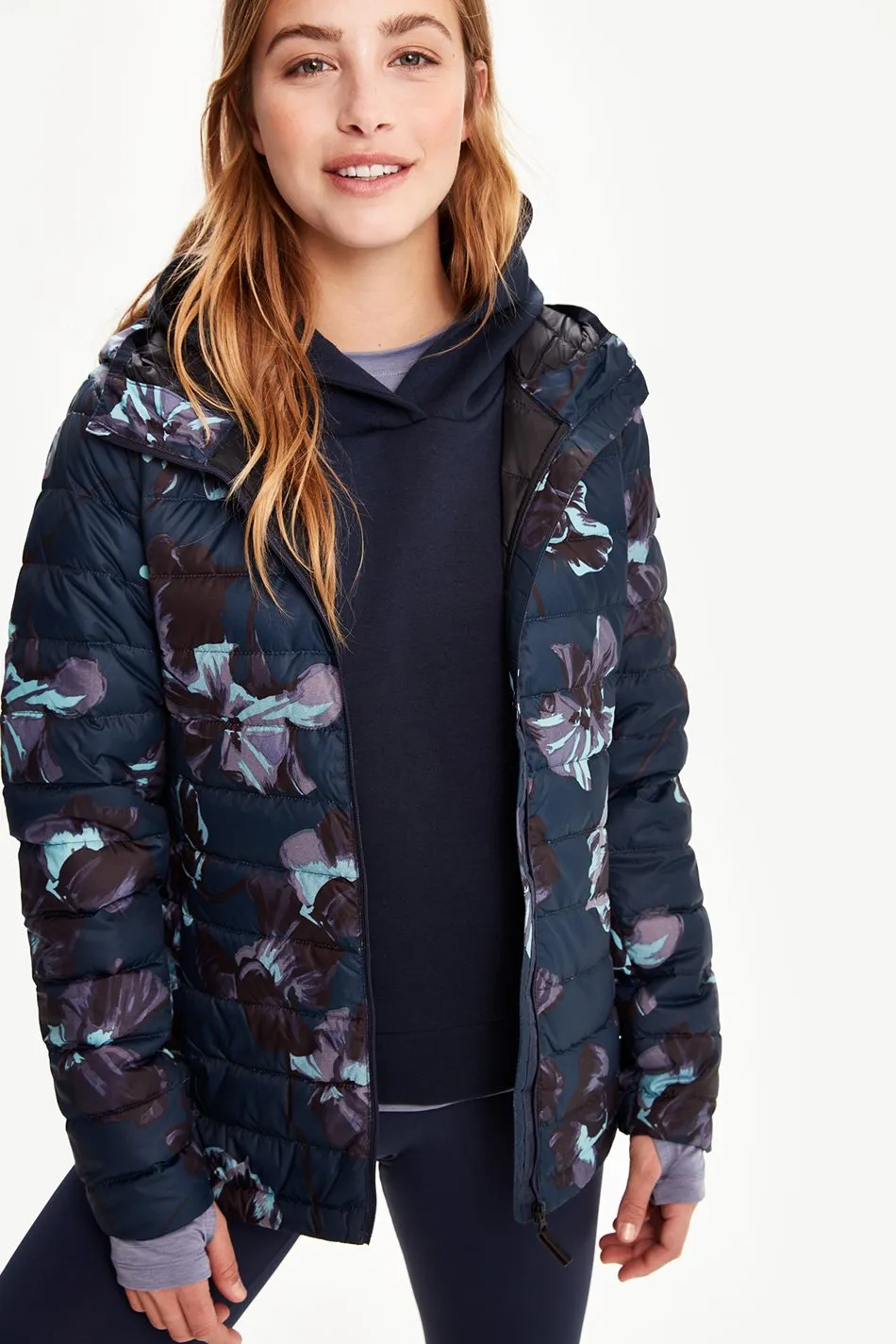 EMELINE AOP PACKABLE JACKET