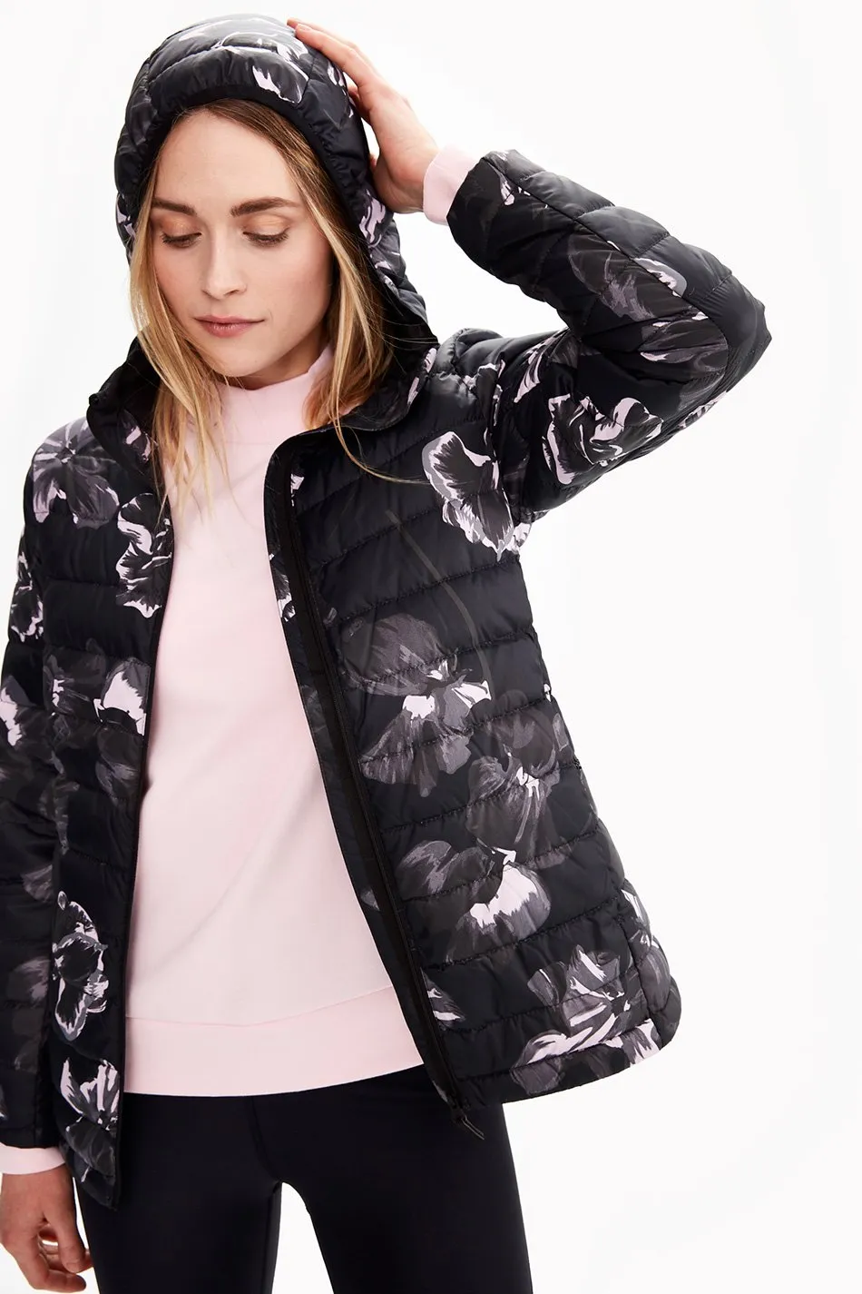 EMELINE AOP PACKABLE JACKET