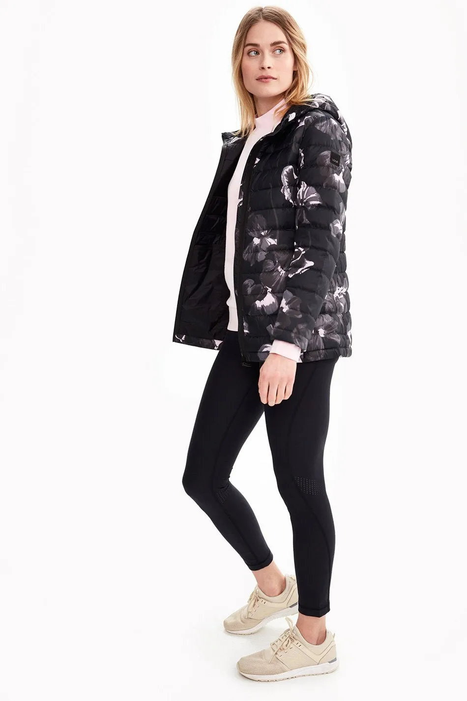EMELINE AOP PACKABLE JACKET
