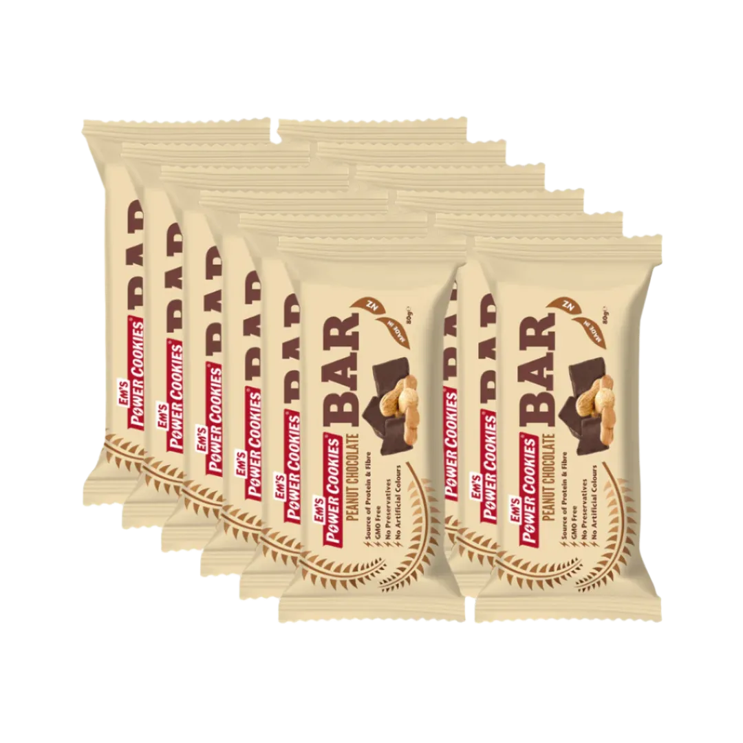 Em's Power Cookies - Energy Bars - Peanut Chocolate