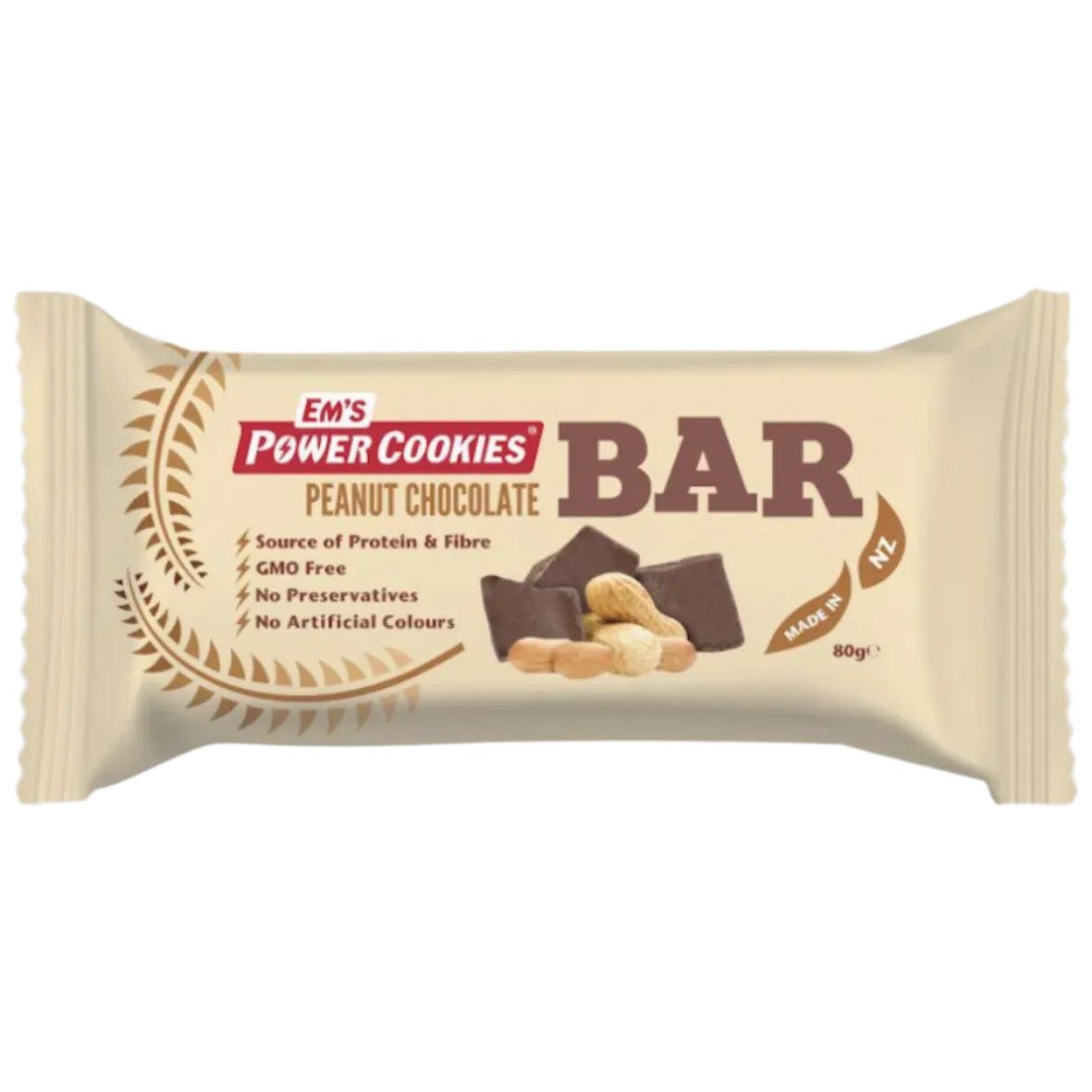 Em's Power Cookies - Energy Bars - Peanut Chocolate