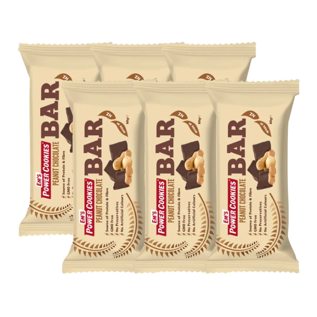 Em's Power Cookies - Energy Bars - Peanut Chocolate