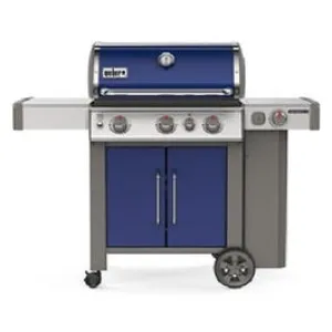 Genesis II E-335 3-Burner LP Gas Grill, 39,000-BTUs   Side & Sear Burners, Deep Ocean Blue
