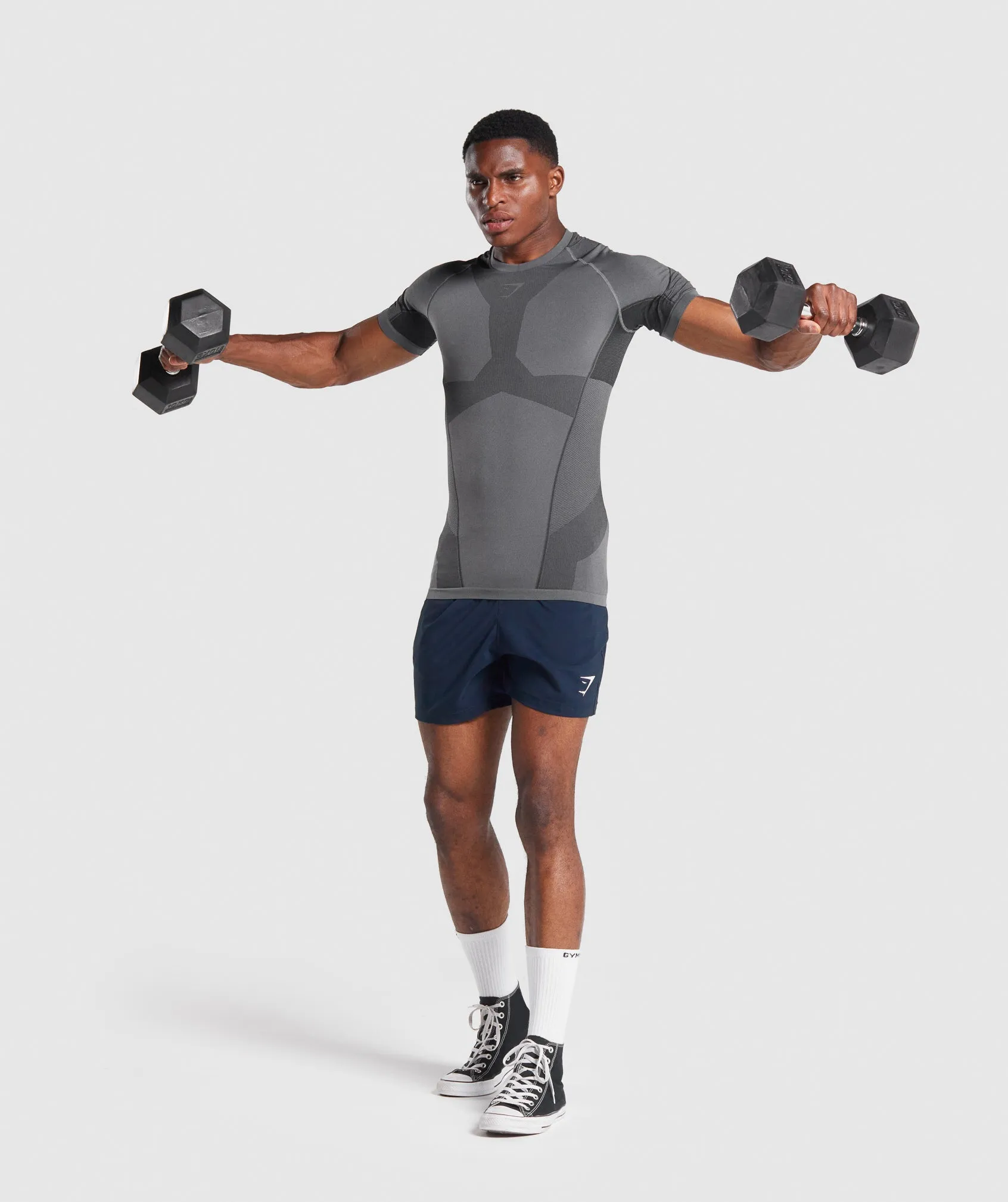 Gymshark Free Force Seamless T-Shirt - Grey