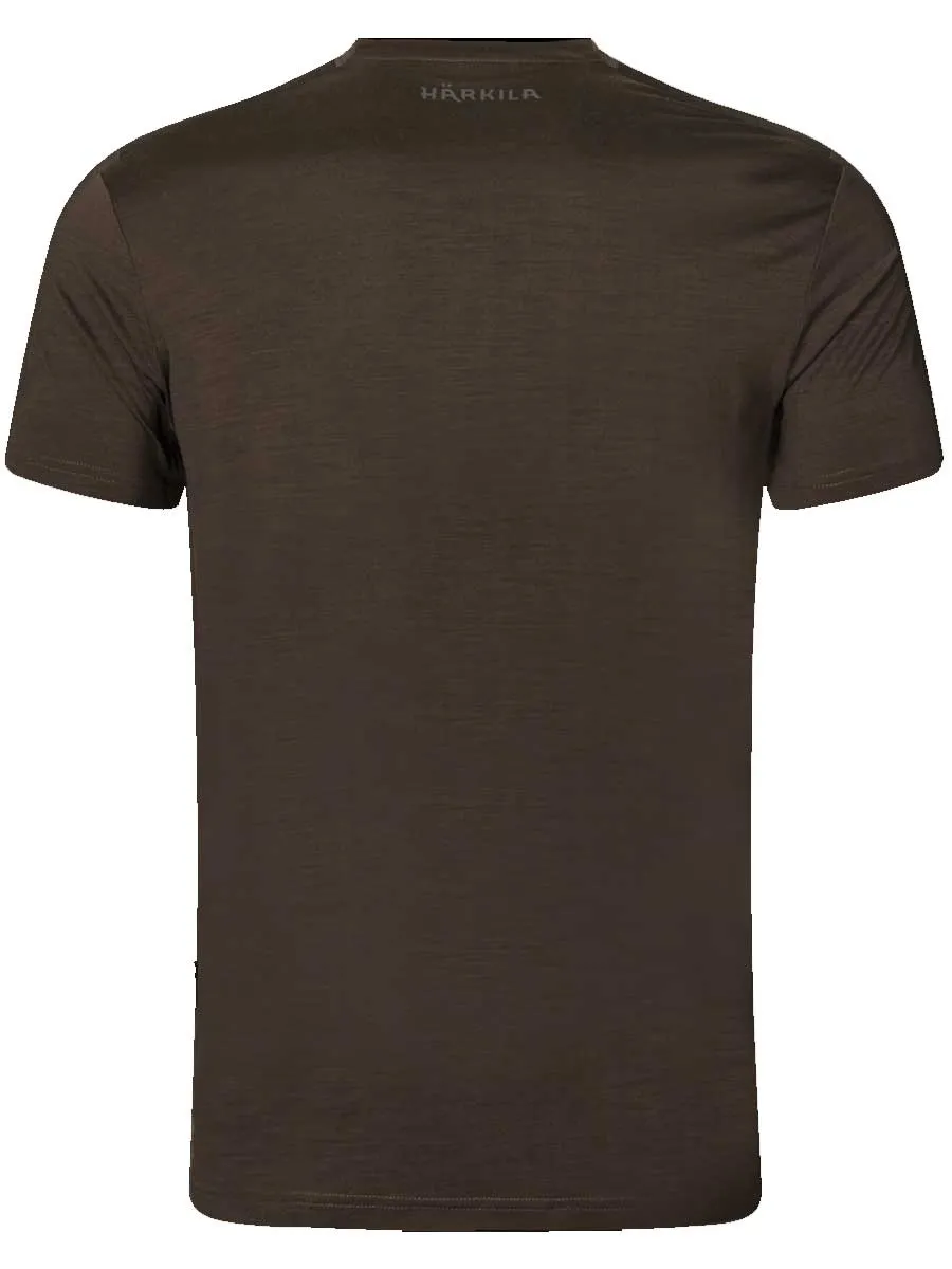 HARKILA Base All Season Short Sleeve T-Shirt - Mens - Shadow Brown