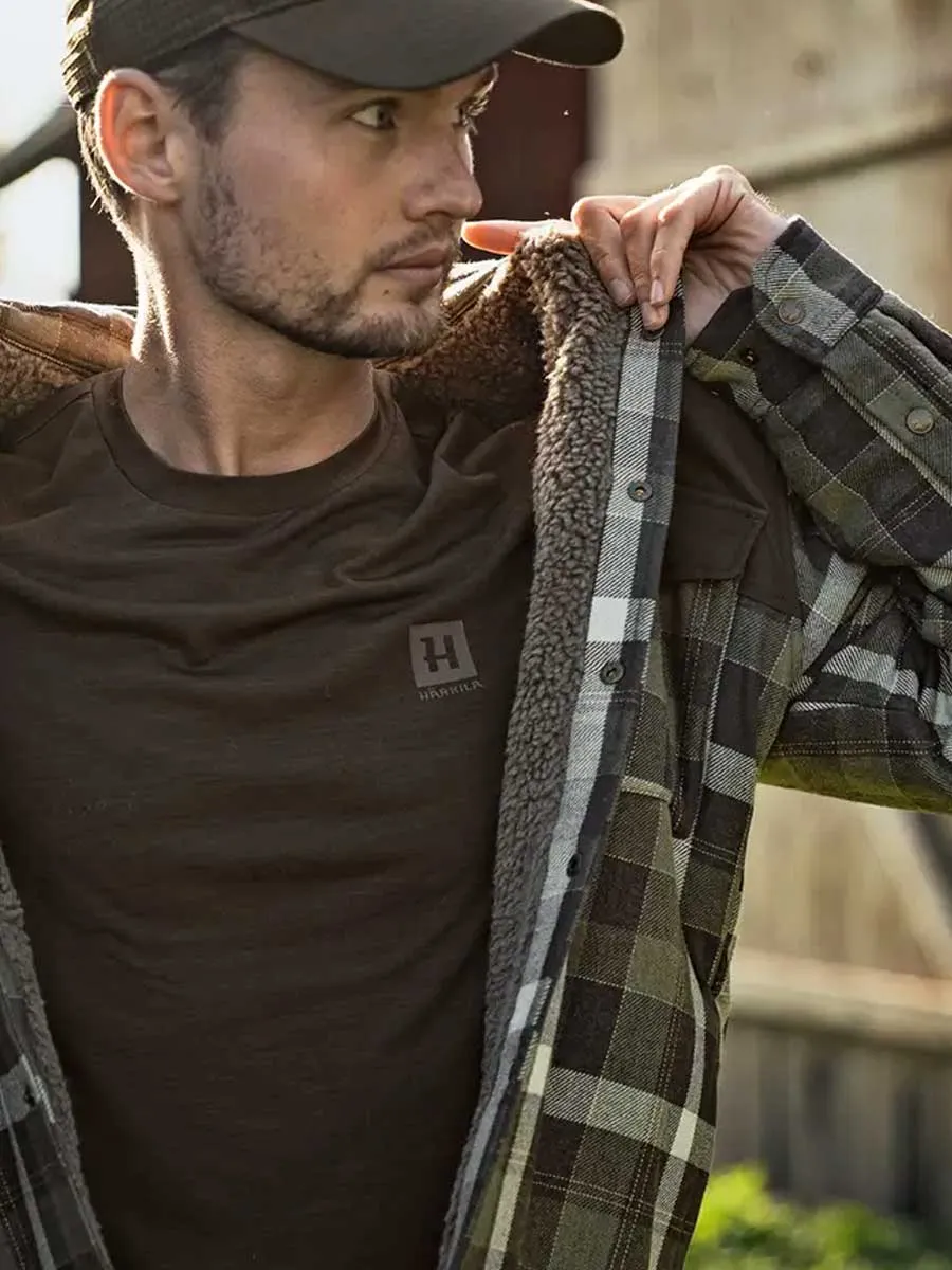 HARKILA Base All Season Short Sleeve T-Shirt - Mens - Shadow Brown