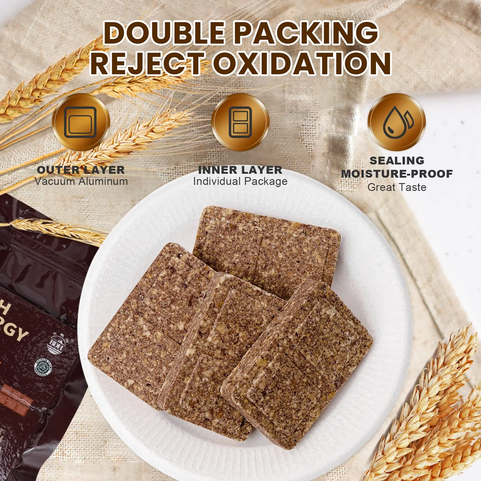High Energy Ration Bars - Chocolate, Plain and Multi Vitamin (3 Pack)