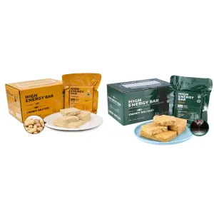 High Energy Ration Bars Peanut Flavor and Salty Flavor (2 Pack)