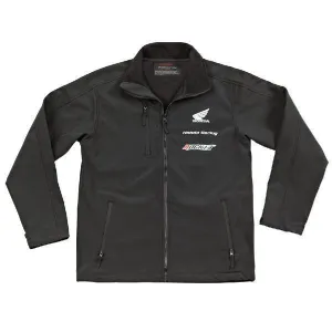 Joe Rocket 'Honda Racing Soft Shell' Mens Black Non-Hooded Textile Jacket