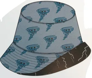 KicKee Pants Happy Tornado/Zebra Lightning Reversible Bucket Hat