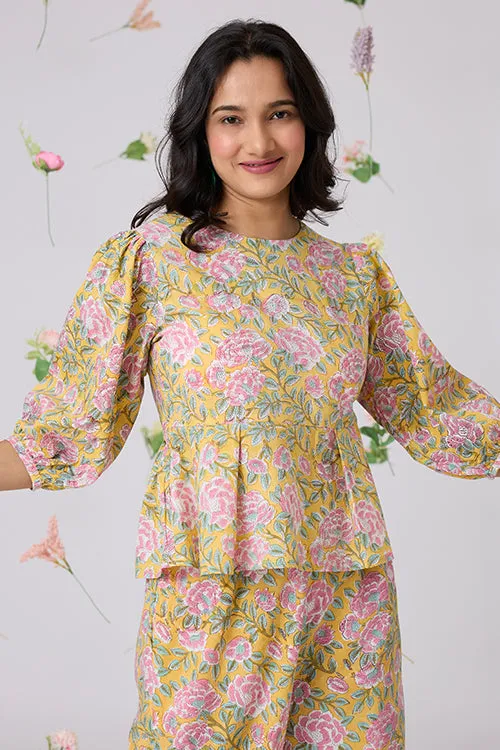 Okhai "Patang" Handblock Printed Pure Cotton Top