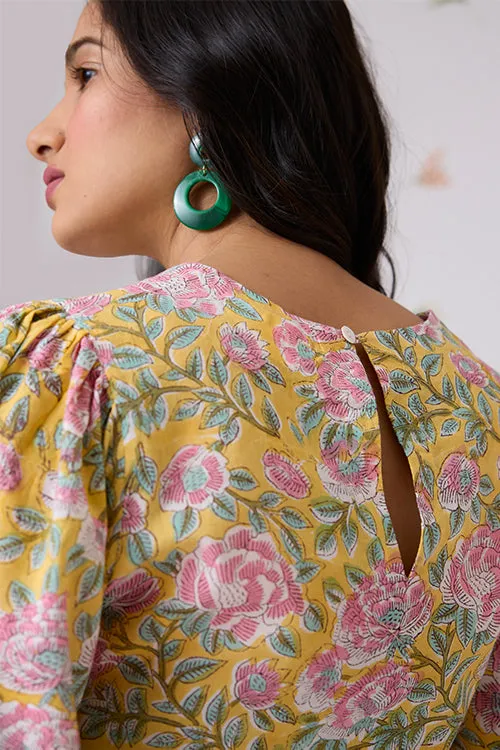 Okhai "Patang" Handblock Printed Pure Cotton Top