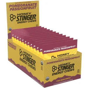 Organic Energy Chews: Pomegranate, Passion Fruit, Box of 12