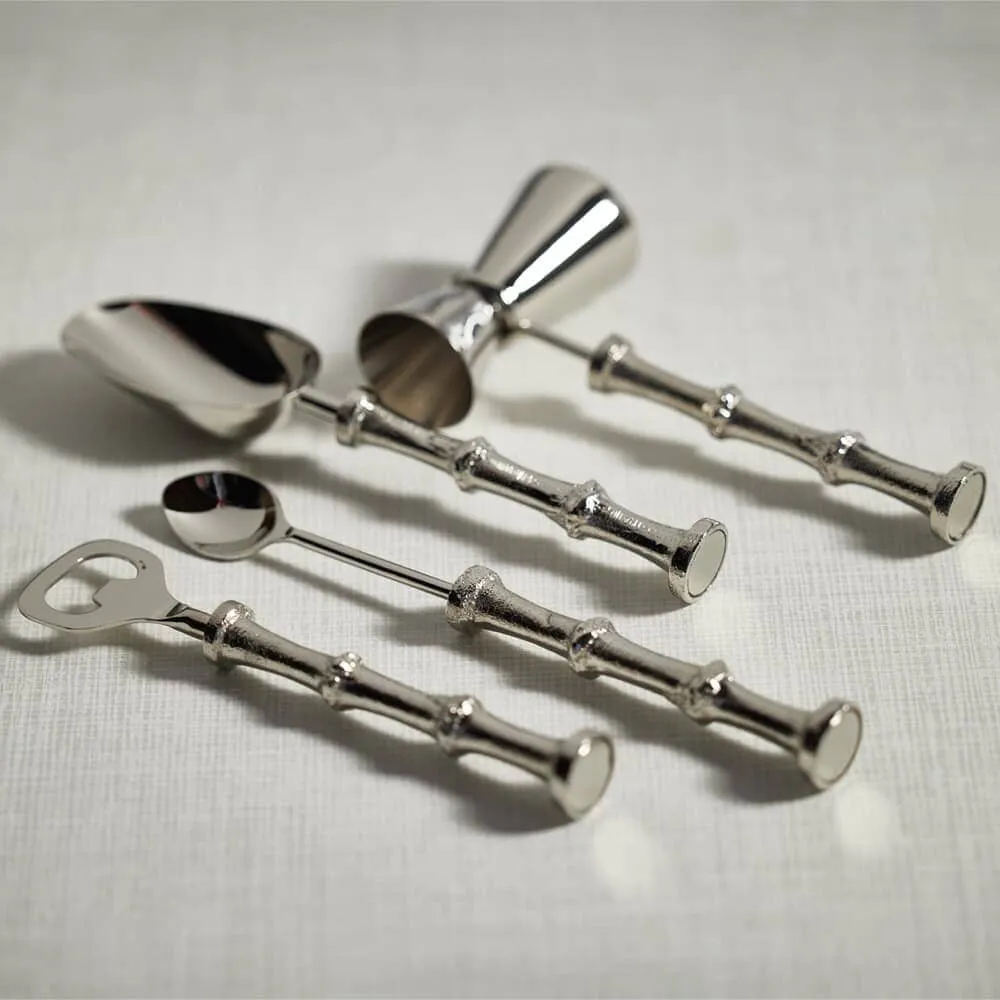 Pavie Bamboo 5 Piece Bar Tool Set