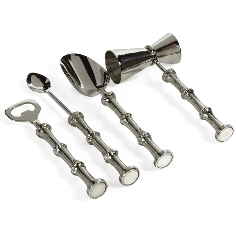 Pavie Bamboo 5 Piece Bar Tool Set