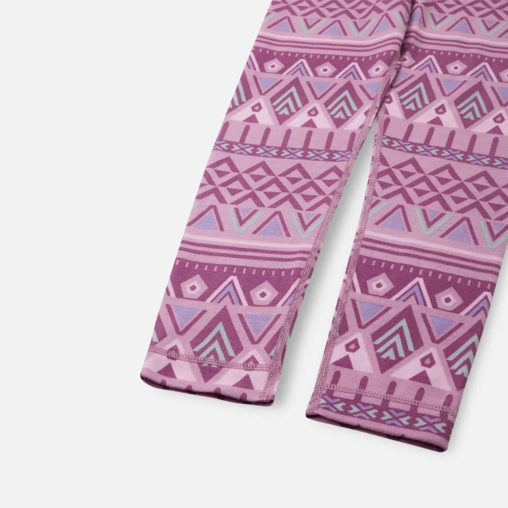 Reima Taitoa Girls Thermal Set, Grey Pink