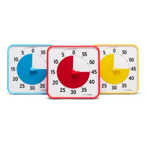 Time Timer® Original 8” - Learning Center Classroom Set (Set of 3) – Primary Colors