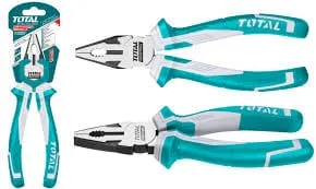 Total Combination Pliers 8"(200mm), Heavy Duty Side Cutting Pliers for Wire and Cables. Ideal for Linesmen, Around the House and DIY Projects  - THT210806
