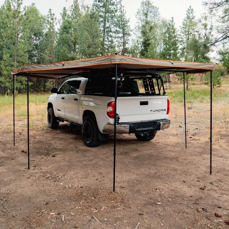 Tuff Stuff Overland 270 Degree Awning, XL, Driver Side, C-Channel Aluminum, Olive